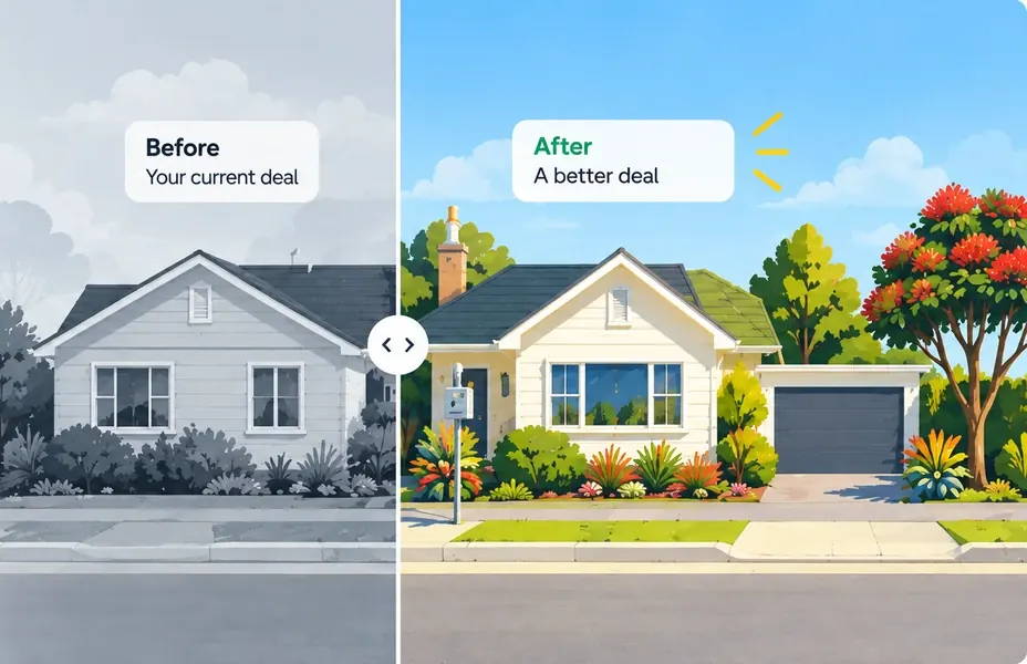 Before and after: the same house on a better power deal